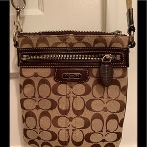 COACH Canvas & Leather Crossbody Purse